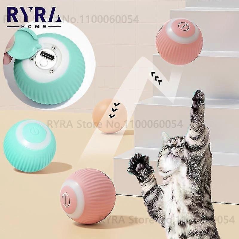 Automatic Rolling Cat Toy  Electric Interactive Training Ball for Kittens
