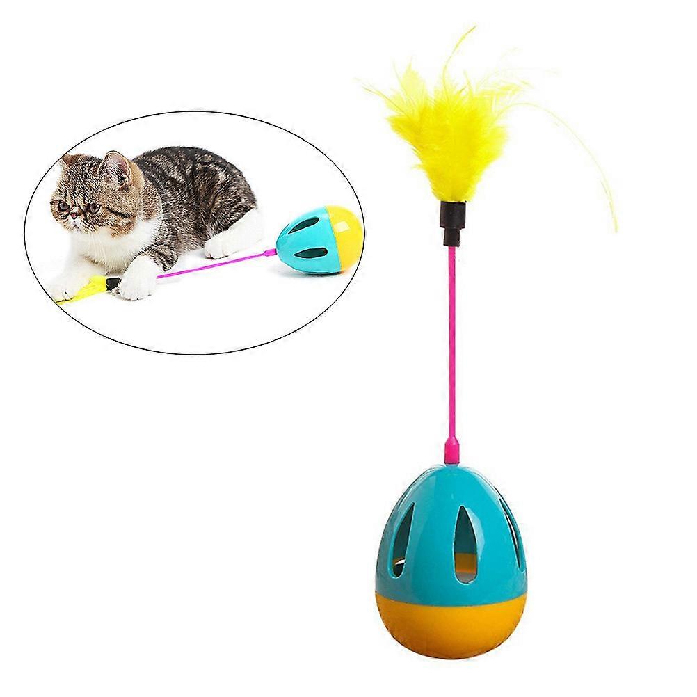 Blue Interactive Cat Teaser Toy with for Playing Strengthening Bond 6.5 Inches