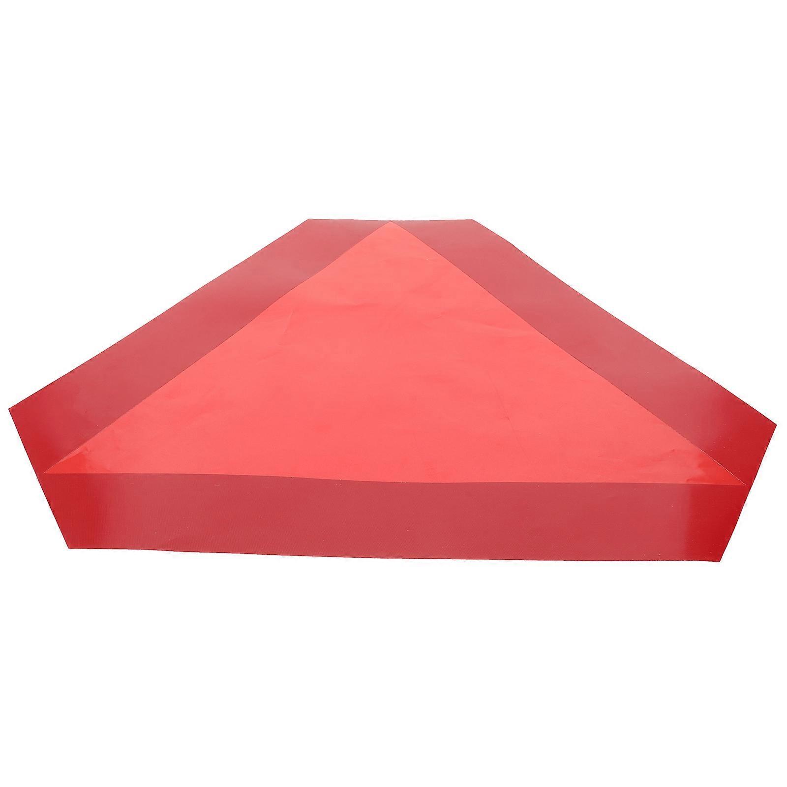 Triangle Reflective Vehicle Sign For Trucks Safety Signage Adverse Weather Conditions Self-Adhesive Backing 1Pack