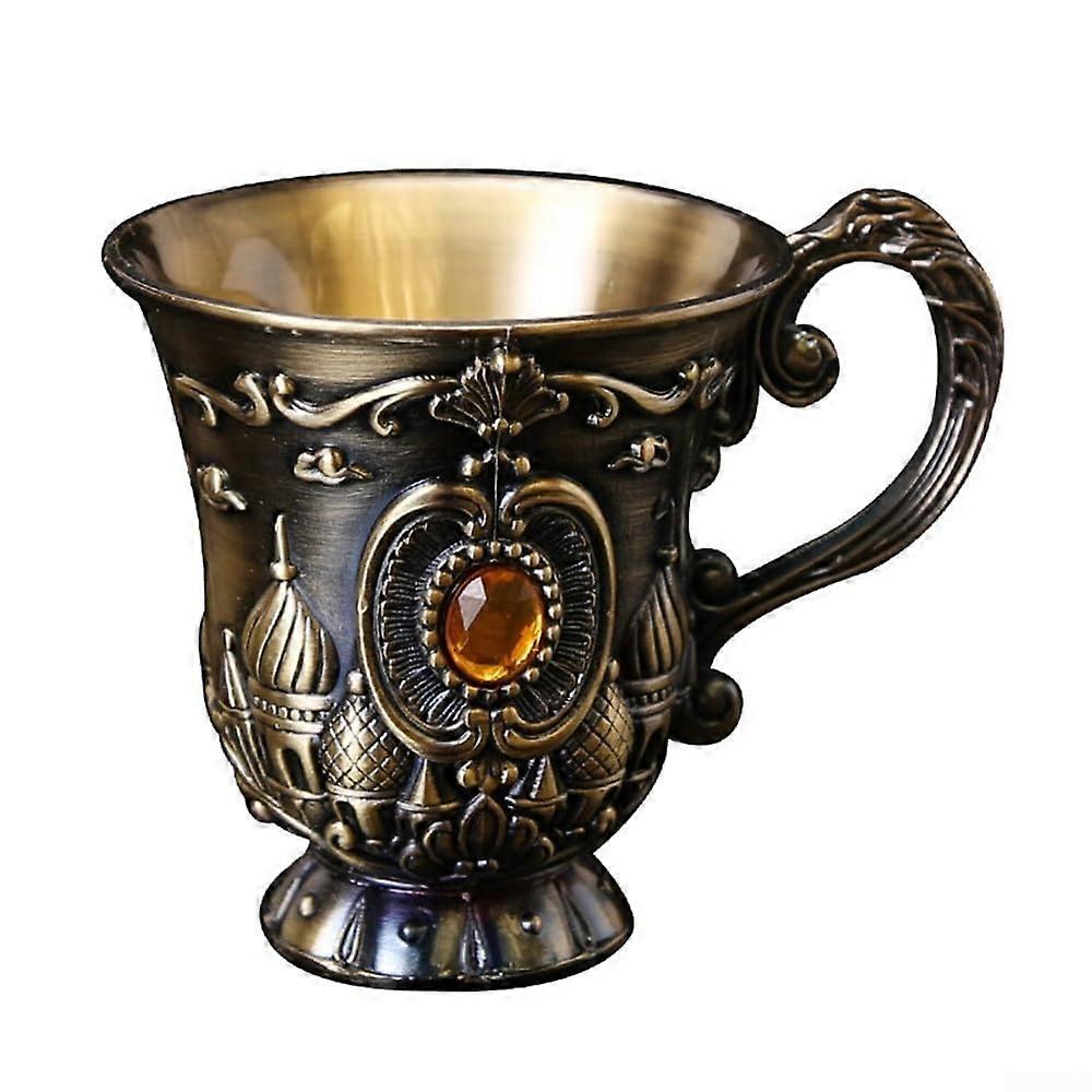 Metal Alloy Wine Cup For Tea And Coffee, Durable Drinking Vessel, Classic Style