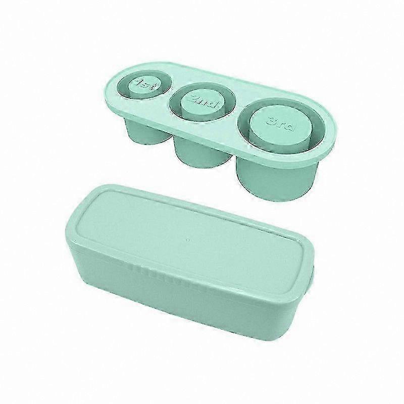 Silicone Ice Cube Tray with Lid for Making 3 Hollow Cylinder Ice Molds, Flexible and Reusable YKY416