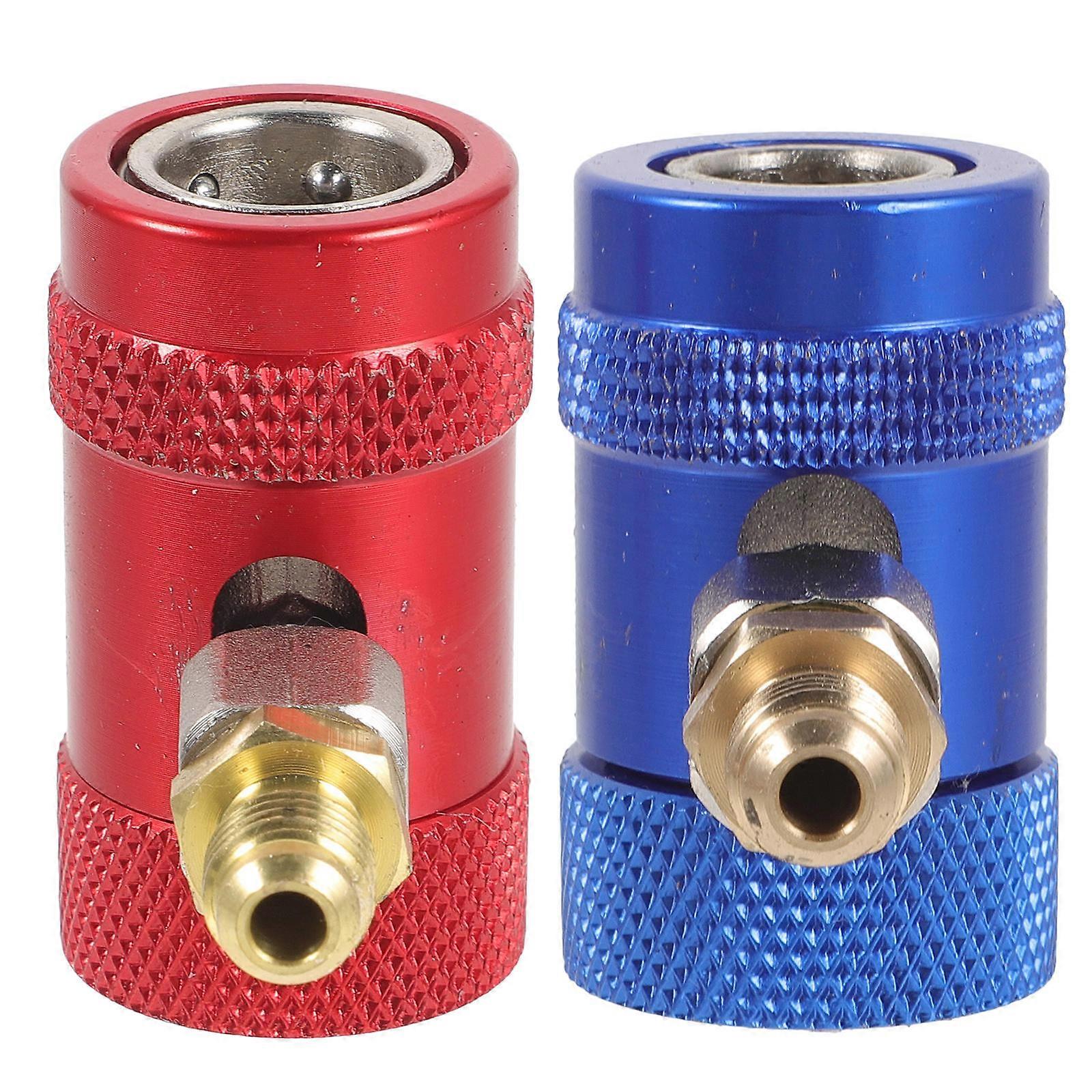 Air Conditioner Converting Adapter 4Pcs Adjustable Connectors For Automotive Repair 5X5Cm Assorted Color Detachable Adapter
