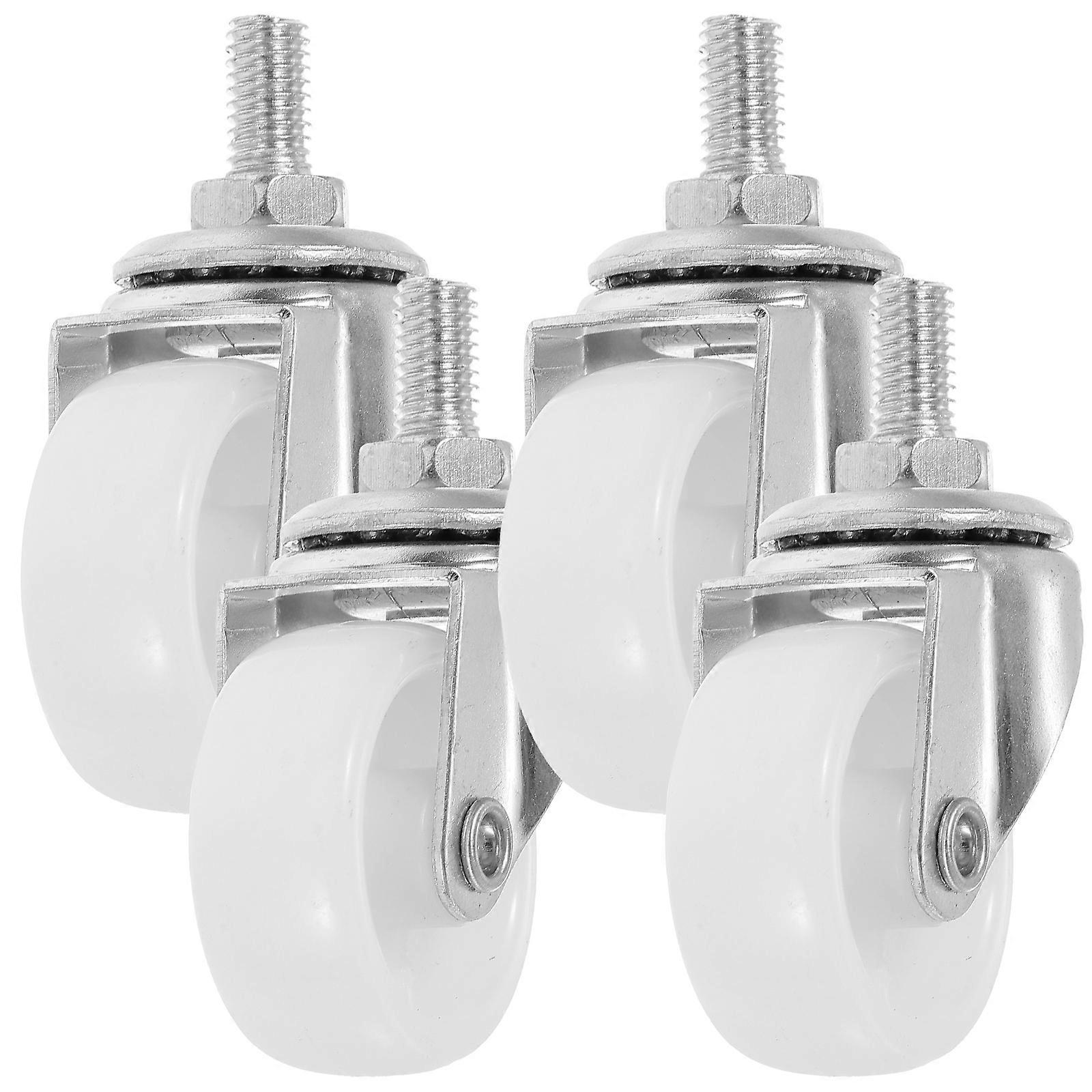 4pcs Swivel Casters for Trolley Cart Wheels – Easy Installation, Smooth Movement, Design for Home and Salon Use