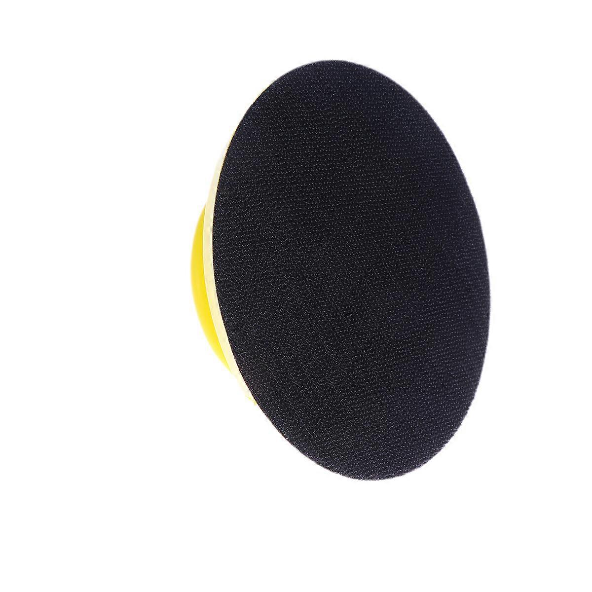 Yellow PU Sanding Disc for Car with Comfortable Grip and Hook Loop Attachment 5 Inch 125mm