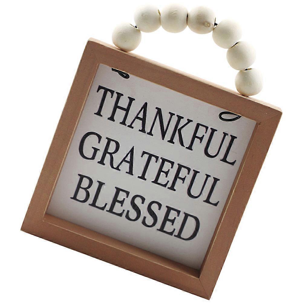 علامة معلقة على الحائط الخشبية القديمة مناسبة للممر والمدخل 14.5X11.5X1.5CM جمالية ريفية أنيقة 1Pack