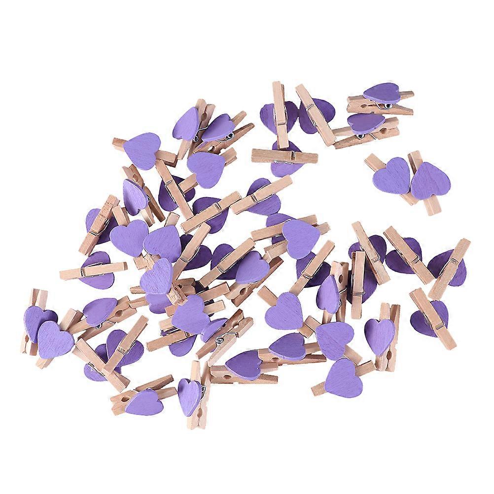 Shaped Wooden Clips for Decoration and Practical Craft Projects Home Party 100 Pieces