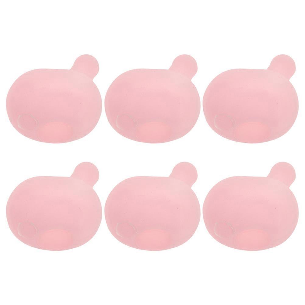 Pink Silicone Bubble Inserts for DIY Squeeze Toys Creative Inner Core Design Safe and ChildFriendly Craft Accessories 6 Pieces