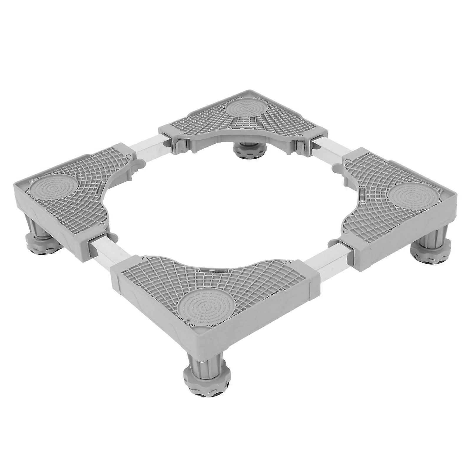 Adjustable Washing Machine Base Stand with Strong Support Feet and Vibration Tray for Stable Storage