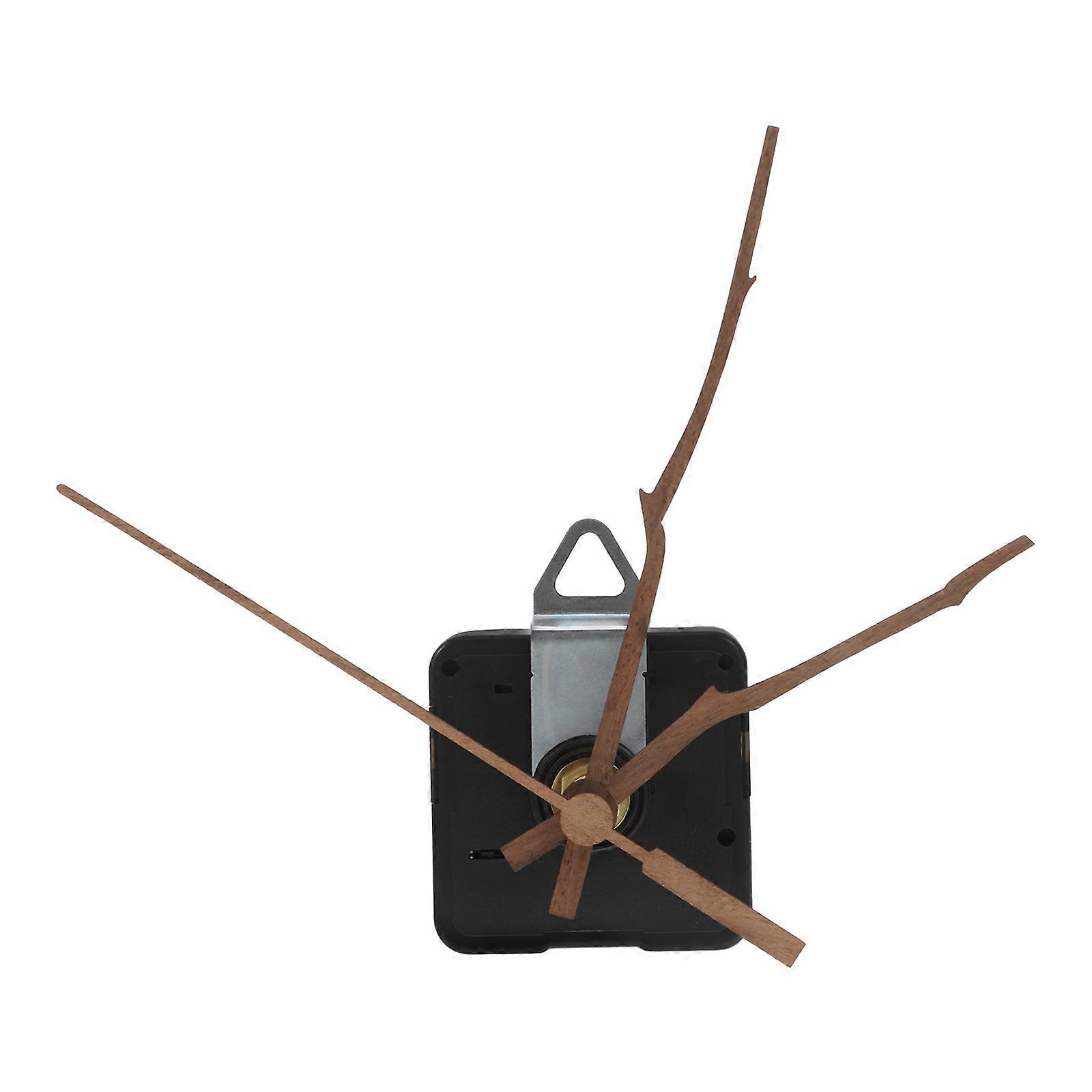 1 Set DIY Clock Kit with Silent Quartz Mechanism and Walnut Hands for Custom Wall Clocks – Easy Installation, Non Ticking Movement for DIY Projects