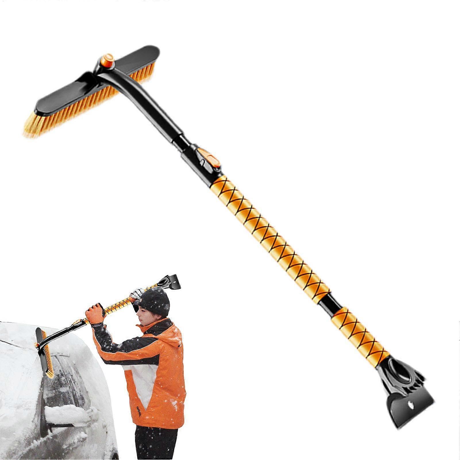 Car Snow Brush Scraper Ice Scraper Snow Tool Extendable Ergonomic Snow Removal Tool