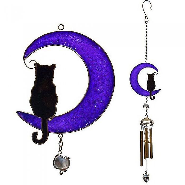 Something Different Black Cat Wind Chime