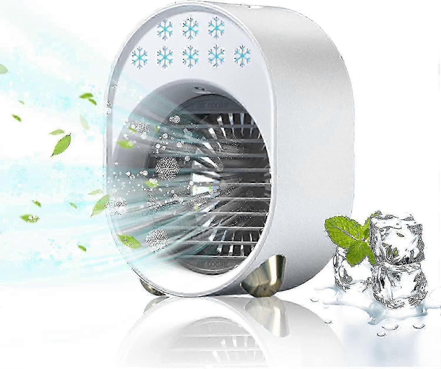 Portable Air Conditioner, Exhaust Free Mobile Air Conditioner, Quiet Bedroom Fan, Quiet Mobile Air Conditioner, Usb Rechargeable Portable Air Conditio