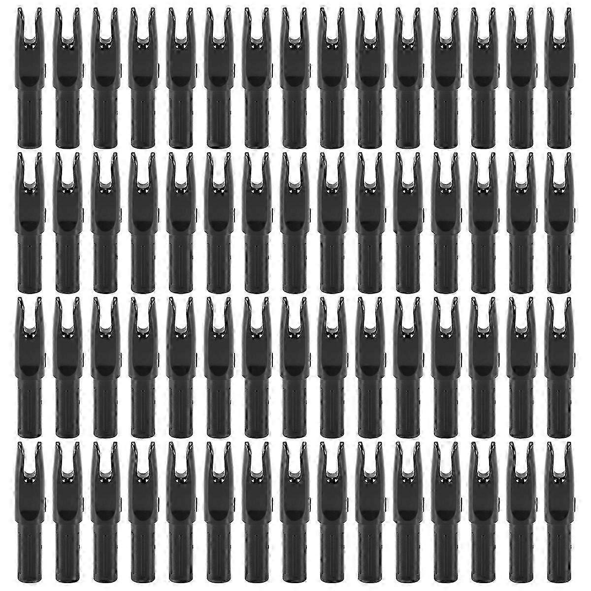 Pacote com 60 Flechas de Arco e Flecha Nock ID 6.2mm Nocks Inserir Cauda para DIY Caça Tiroteios Compo