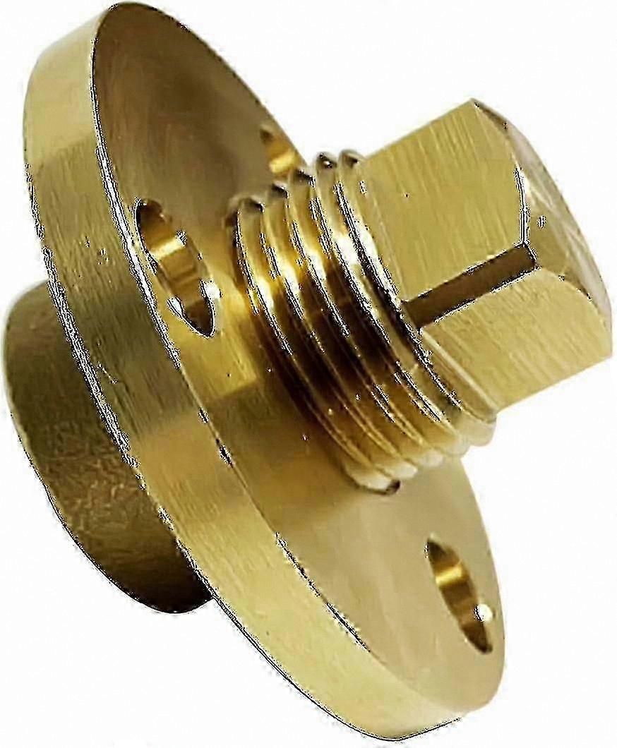 Solid Brass Drain Plug Kit with 1 Inch Hole for Hull Garboard Application