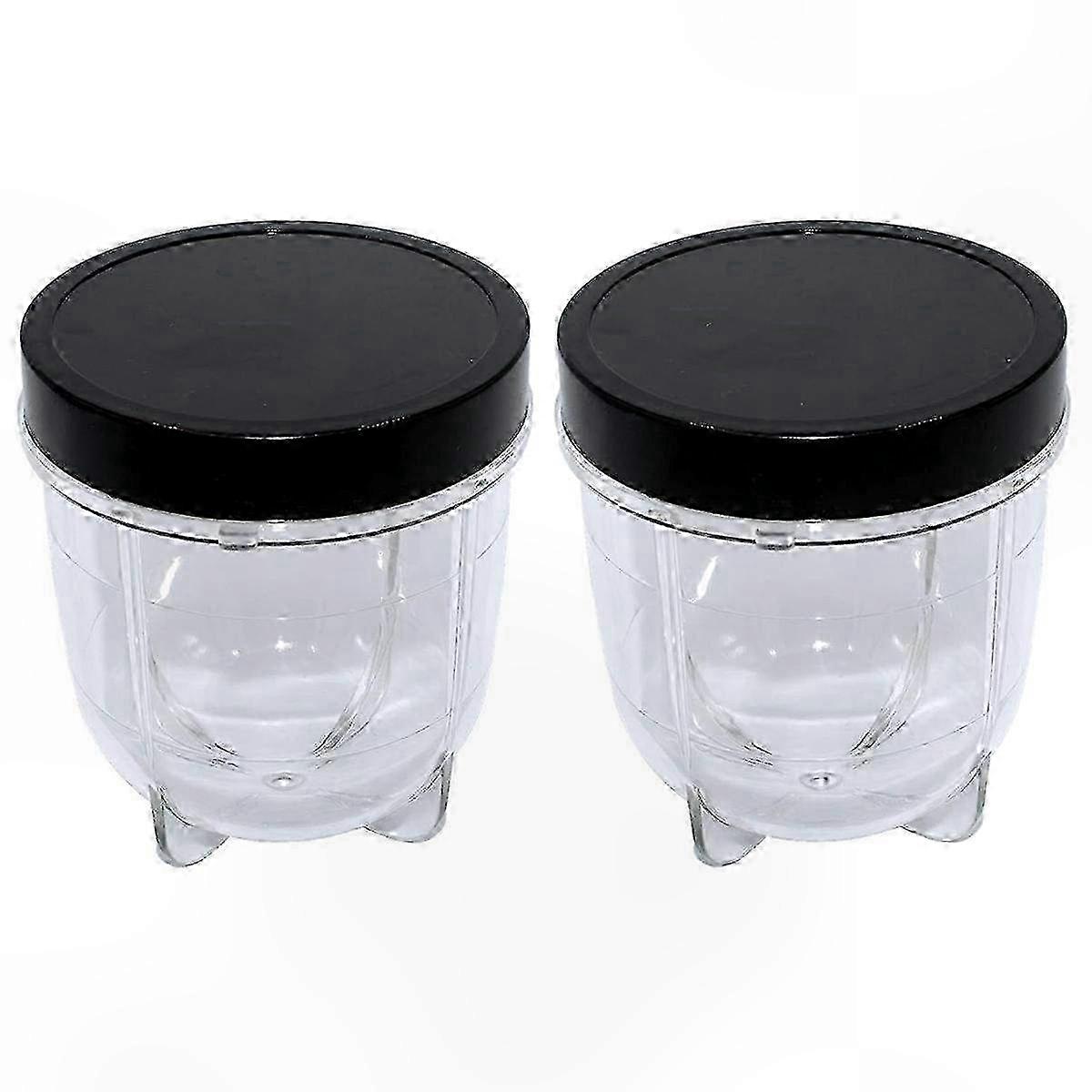 Replacement 12oz Cup and Lid Set for Compact Blenders, Fits 250W Base Models, Durable Spare Parts for Small Food Processors