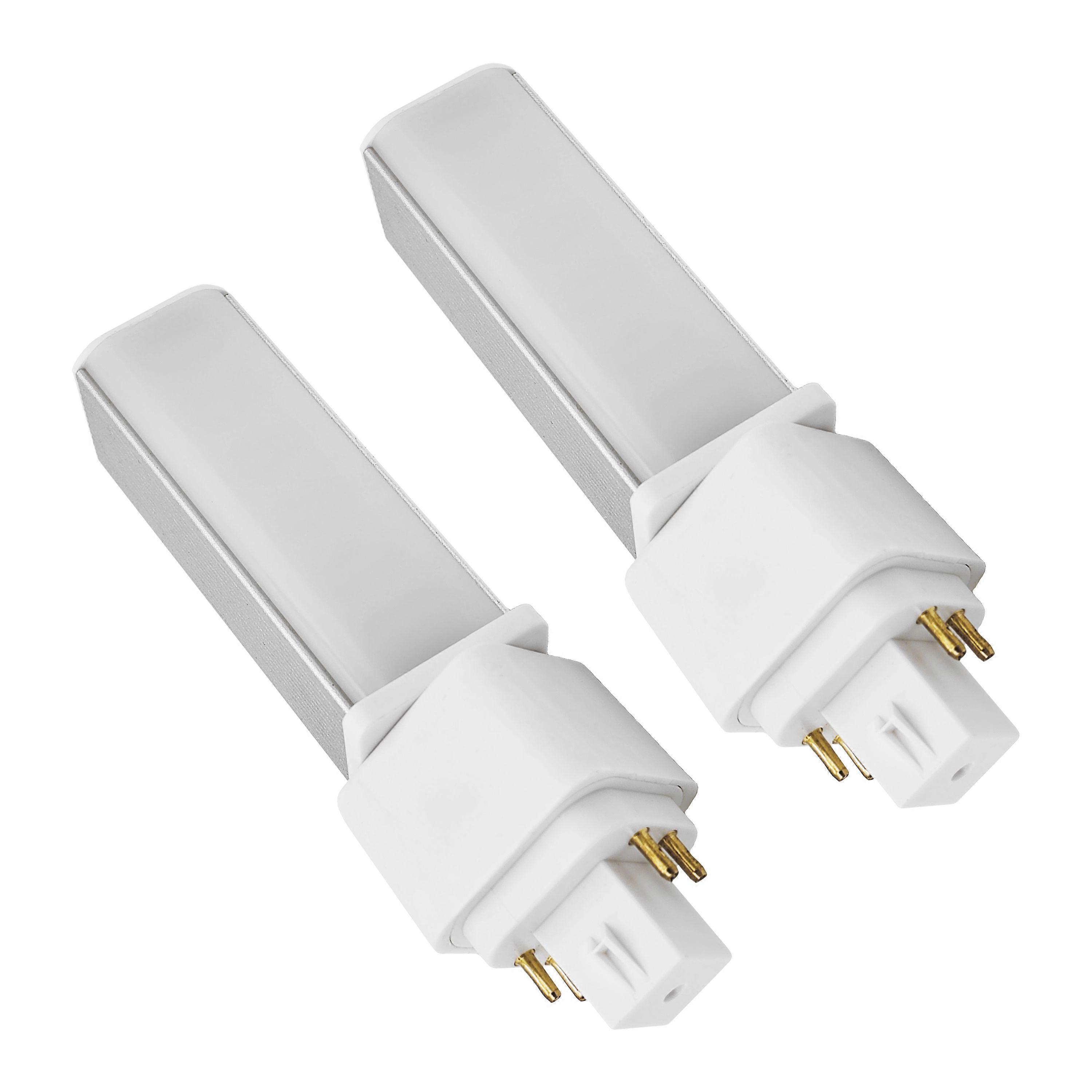 G24Q 4 Pin LED Light Bulb Retrofit Gx24q LED Pl-C Recessed Lamp Replacement Fluorescent G24Q-1 13W G24Q-2 Gx24q-3 660 Lm 314 Rotate Recessed G24Q Gre