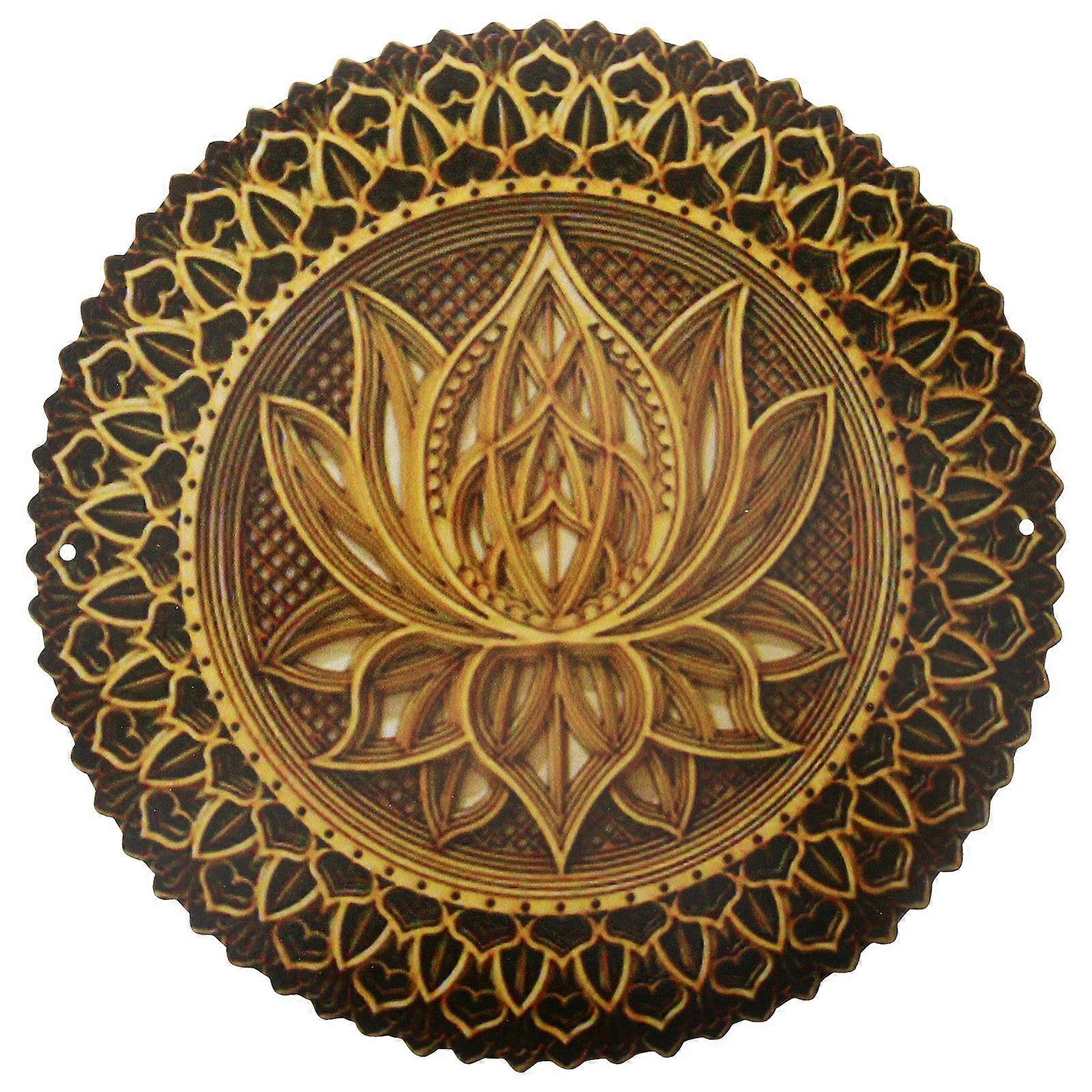 Metal Wall Decor Mandala Pattern Wall Decoration Round Hanging Decoration