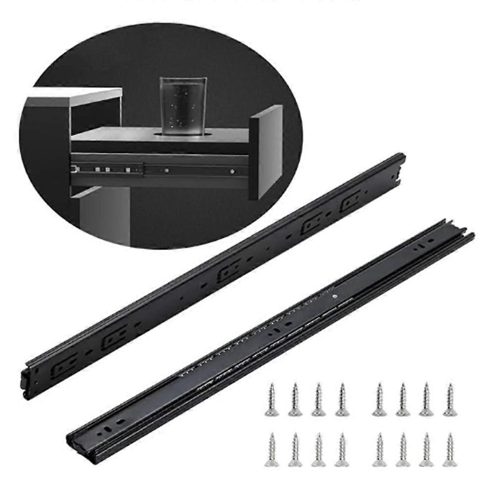 6 Pairs 24-inch 4510 Three-Section Drawer Slides without Damper