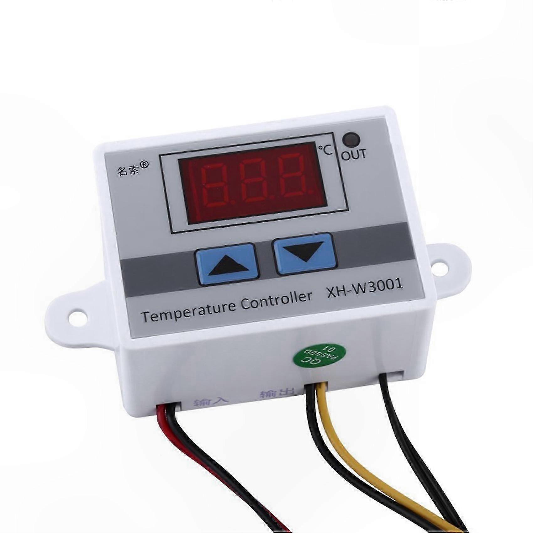 Dual 12V LED Temperature Controller with Thermostat Switch for Heating and Cooling Systems