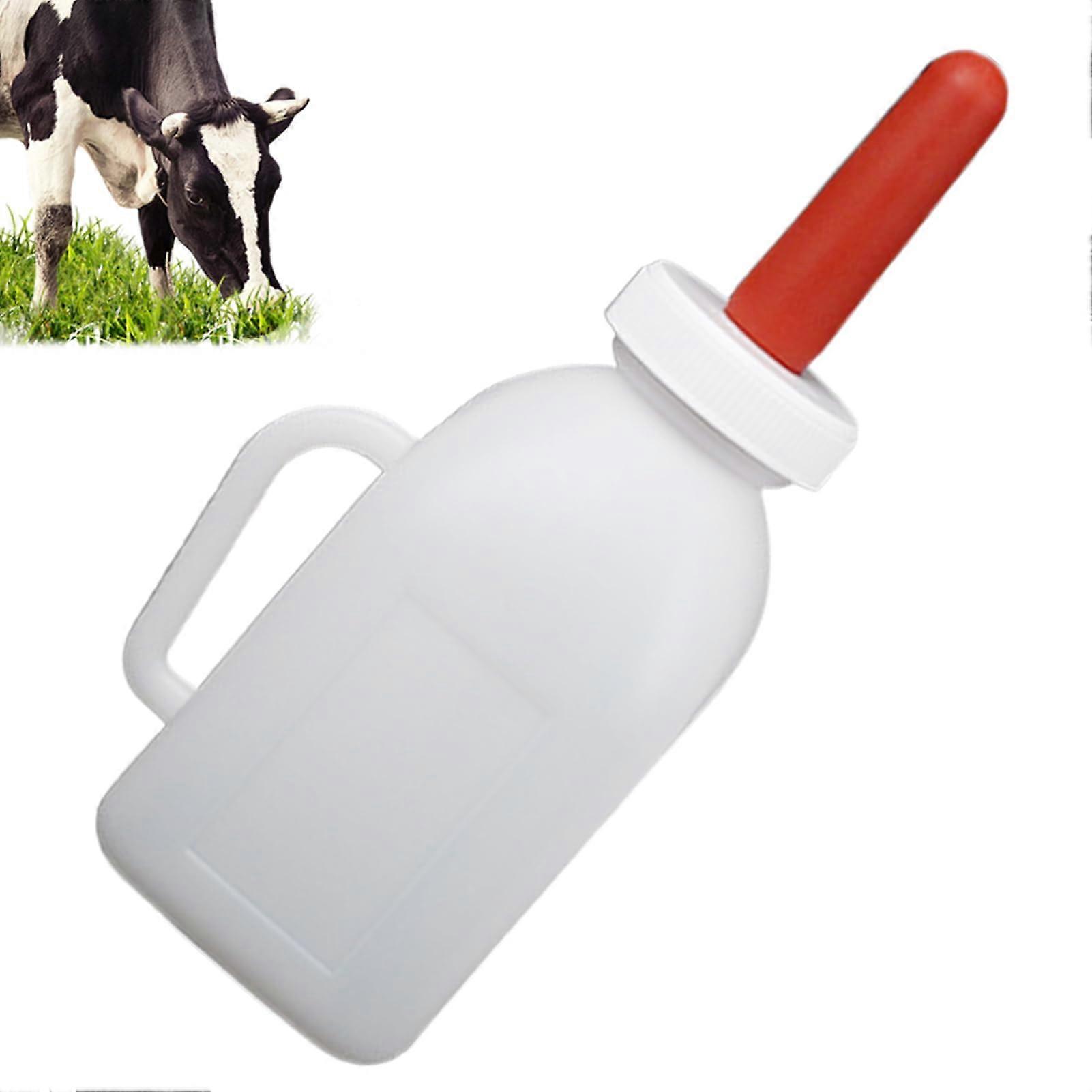 Baby Goat Bottle Small Animal Feeding Pacifier Multifunctional Pacifier Milk Bottle with Wide Mouth for Cow, Goat, Lamb, Calf, Sheep 1L milk pot