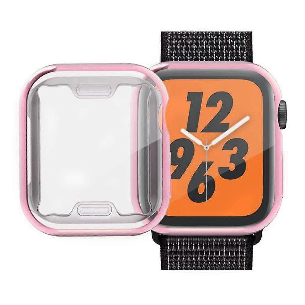 For Apple Watch SE (2022)/SE/6/5/4 44mm Soft TPU Case Electroplating Watch Case Cover with Screen