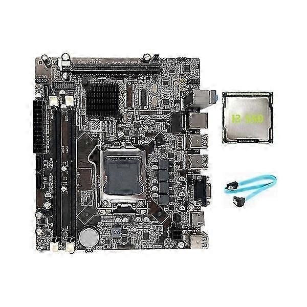 H55 motherboard LGA1156, supports i3 530 i5 760 series CPU, DDR3 memory, +i3 550