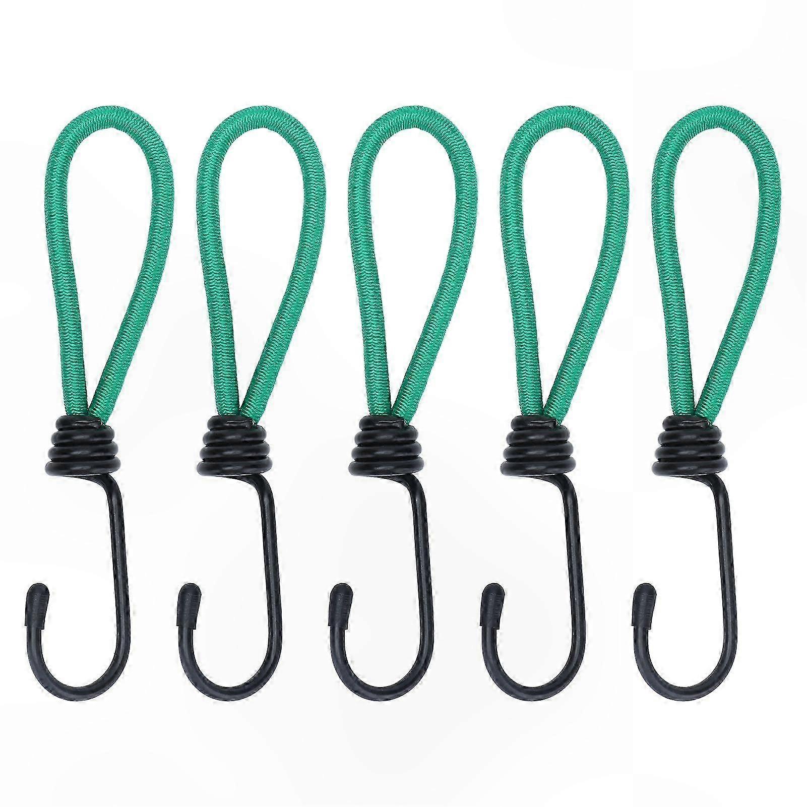 5-Pack Multifunctional Elastic Rope Buckles for Camping, Canopy, and Tent Setup
