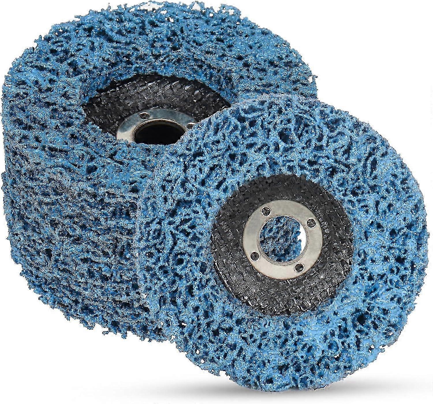 Replacement Part for 125x22mm Cleaning Strip Wheel Grinding Disc for Paint Rust Grinder Remover Tools - (blue,5PCS)