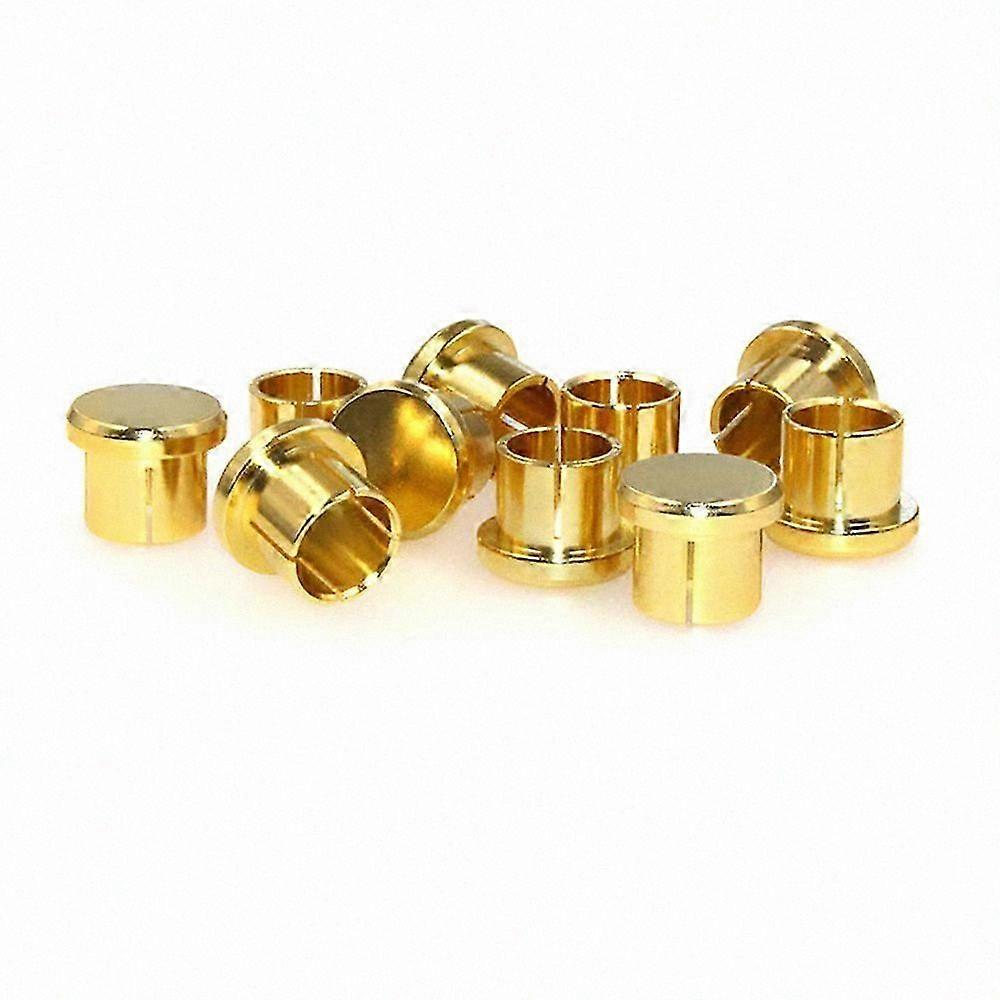 10-Pack Gold-Plated RCA Connector Caps for Short Circuit Protection with Shielding and Cover Feature