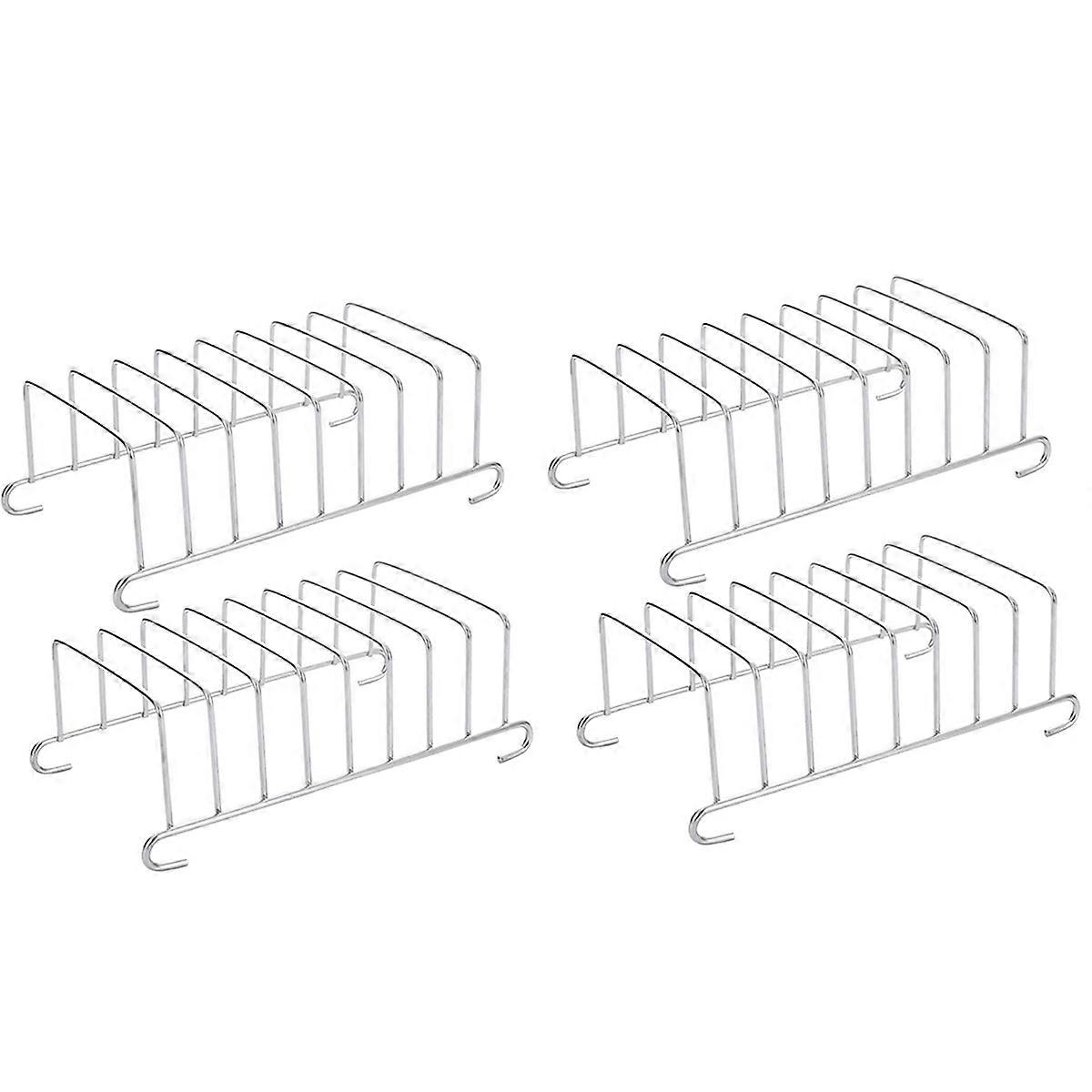 4 Pcs Toast Bread Rack Holder 8 Holes Tool Cooling Grid Bread Rack Rectangle Accessories Organizer