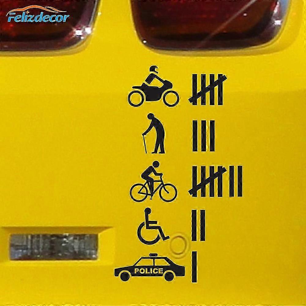 Accident Hit / Kill Count Funny Bumper Sticker Vinyl Cars Decal Car...