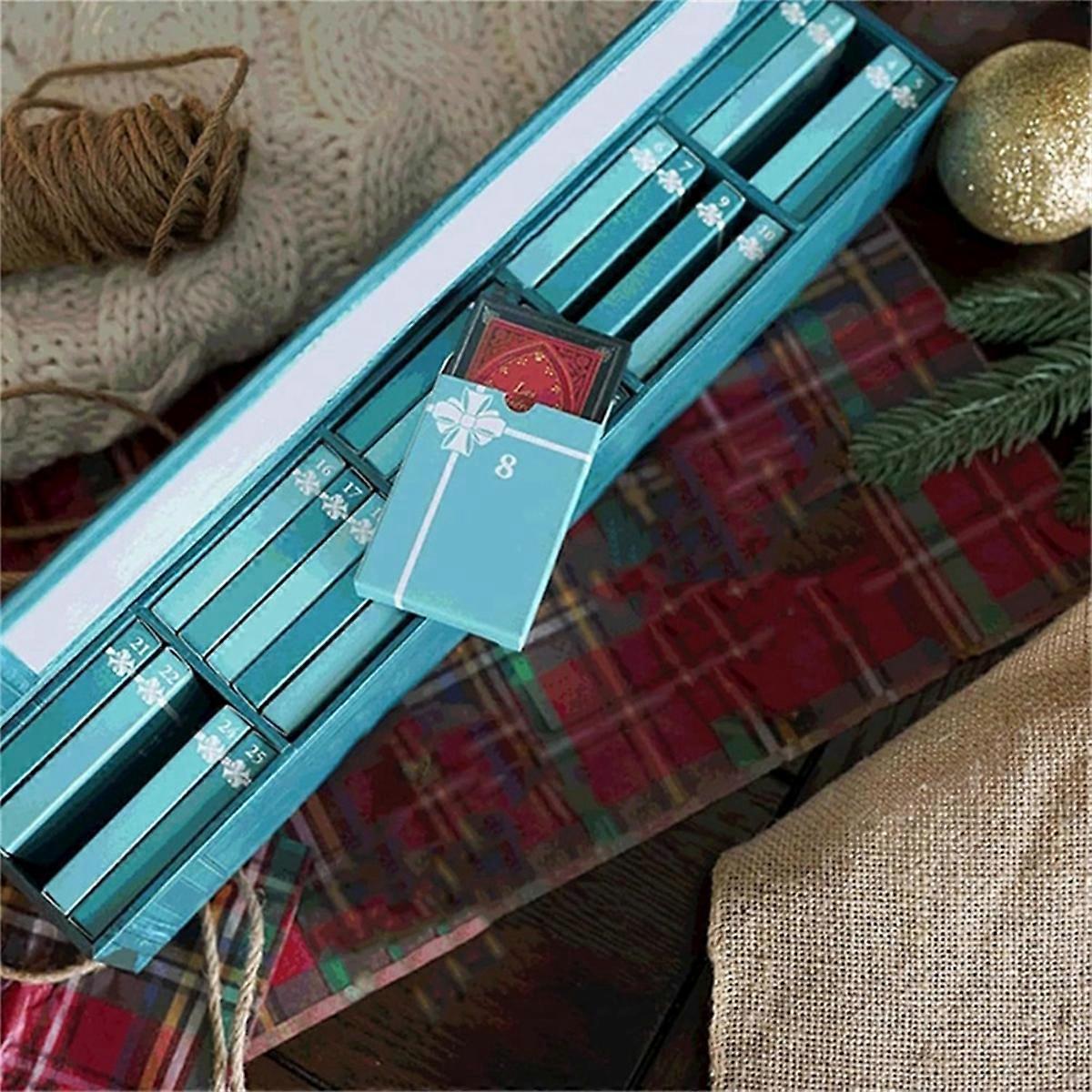 2pcs Mini Book Ornament Advent,Books Lovers Gifts Advent Calendar