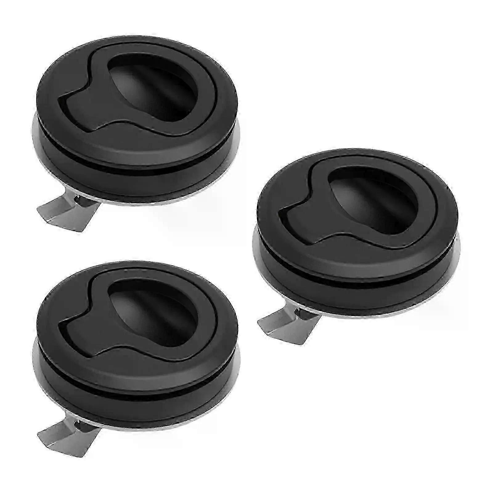 3Pcs Flush Pull Latch Marine Latch Boot Flush Pull Latch Schwarz Tür...