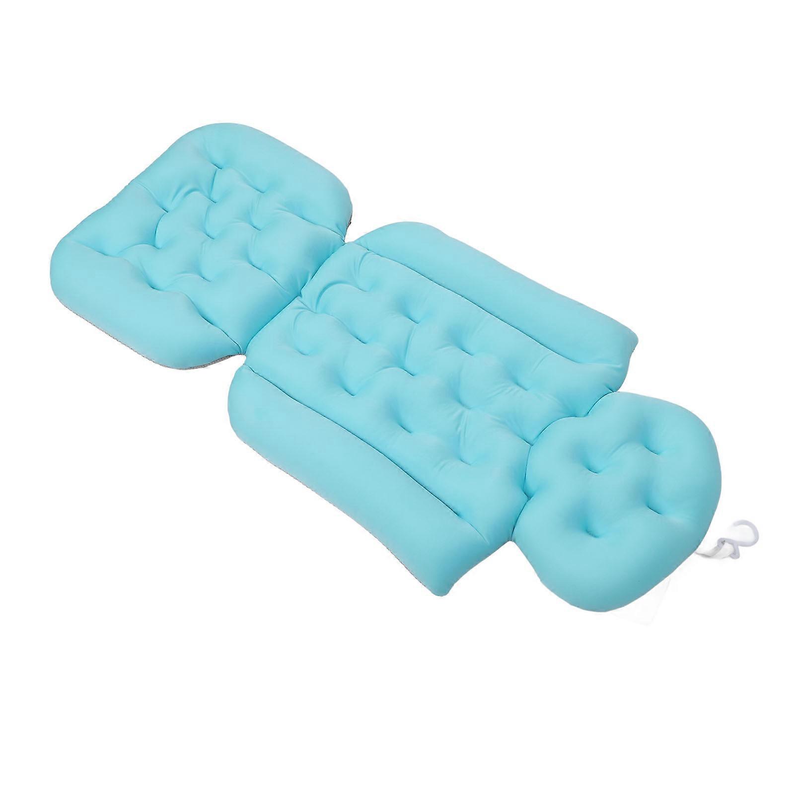 Full Body Bath Pillow 85.5x38cm Blue Soft Foldable Quick Drying