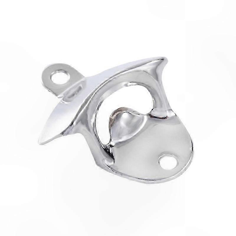 6-Pack Stainless Steel Bottle Opener Set for Wall Mounting