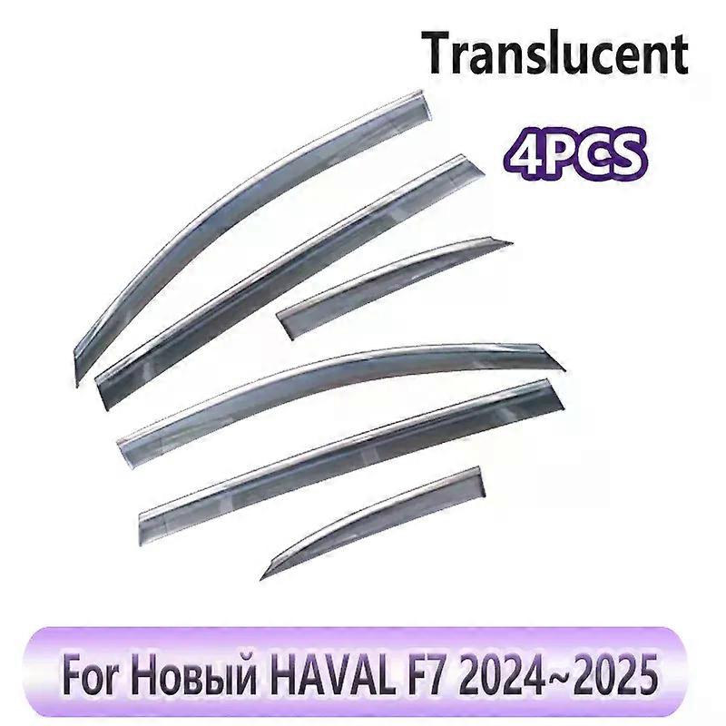 Car Door Window Rain Awning For Haval F7 Shenshou 2024 2025 Side Shield Visor Deflector Guards Cover Part Tools Auto Accessories-fj