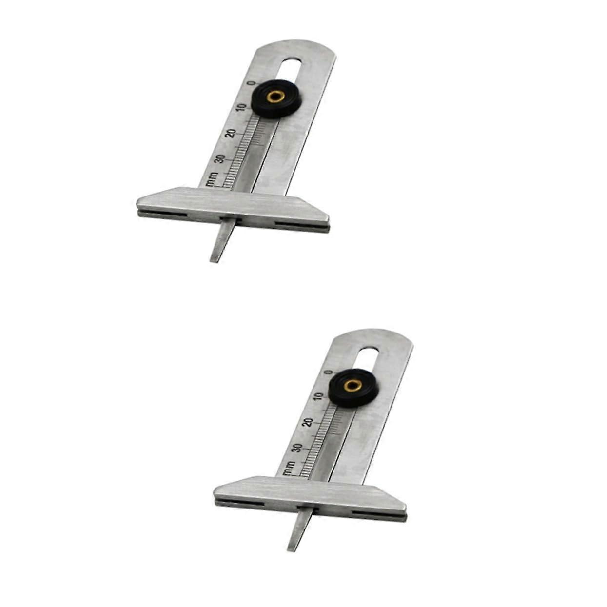Digital Tire Tread Gauge, 2Pack, Probes for SUVs and Trucks, EasytoRead Display, Portable, Silver