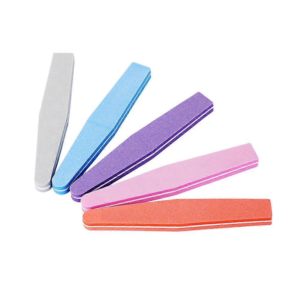 Manicure Tools with 5pcs Nail Buffers and Files for Nails Portable Washable Assorted Color