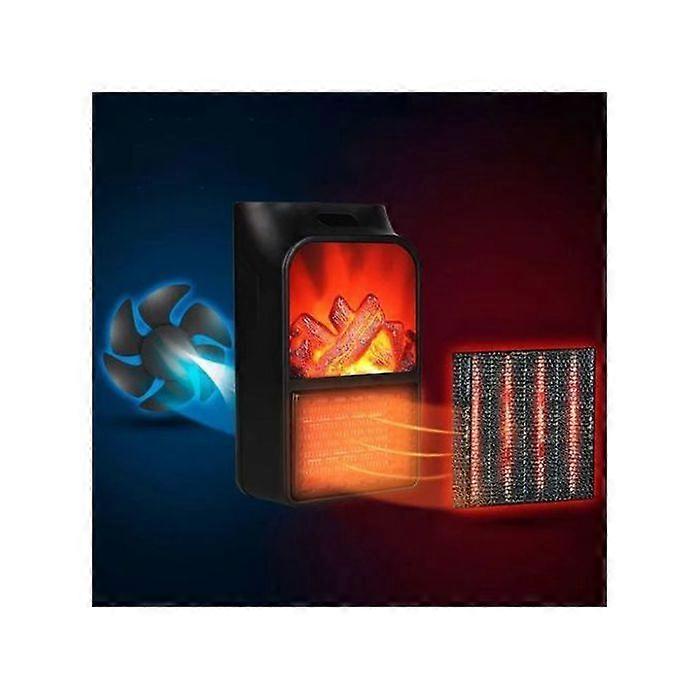 Chauffage Radiateur soufflant Télécommande Garage Camping-car Mobil-home 500W