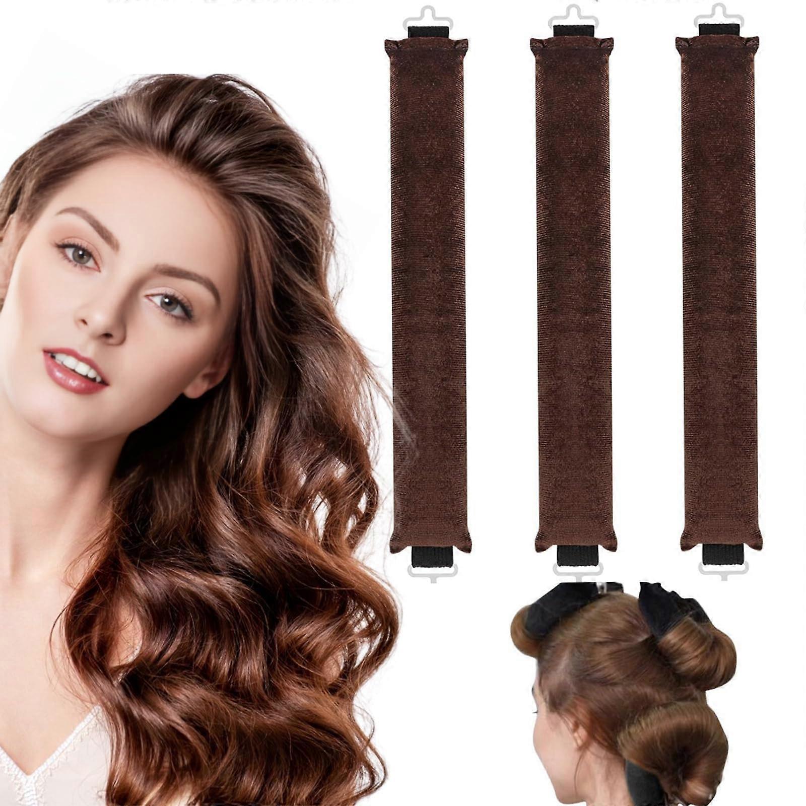 Heatless Curlers Overnight Curls NoHeat Hair Styling Tool Soft Fabric Strips Flexible Rods All Hair Types