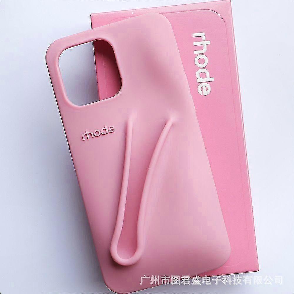Silicone Full Package Lipstick Design Phone Case for 13/14/15 Pro Max