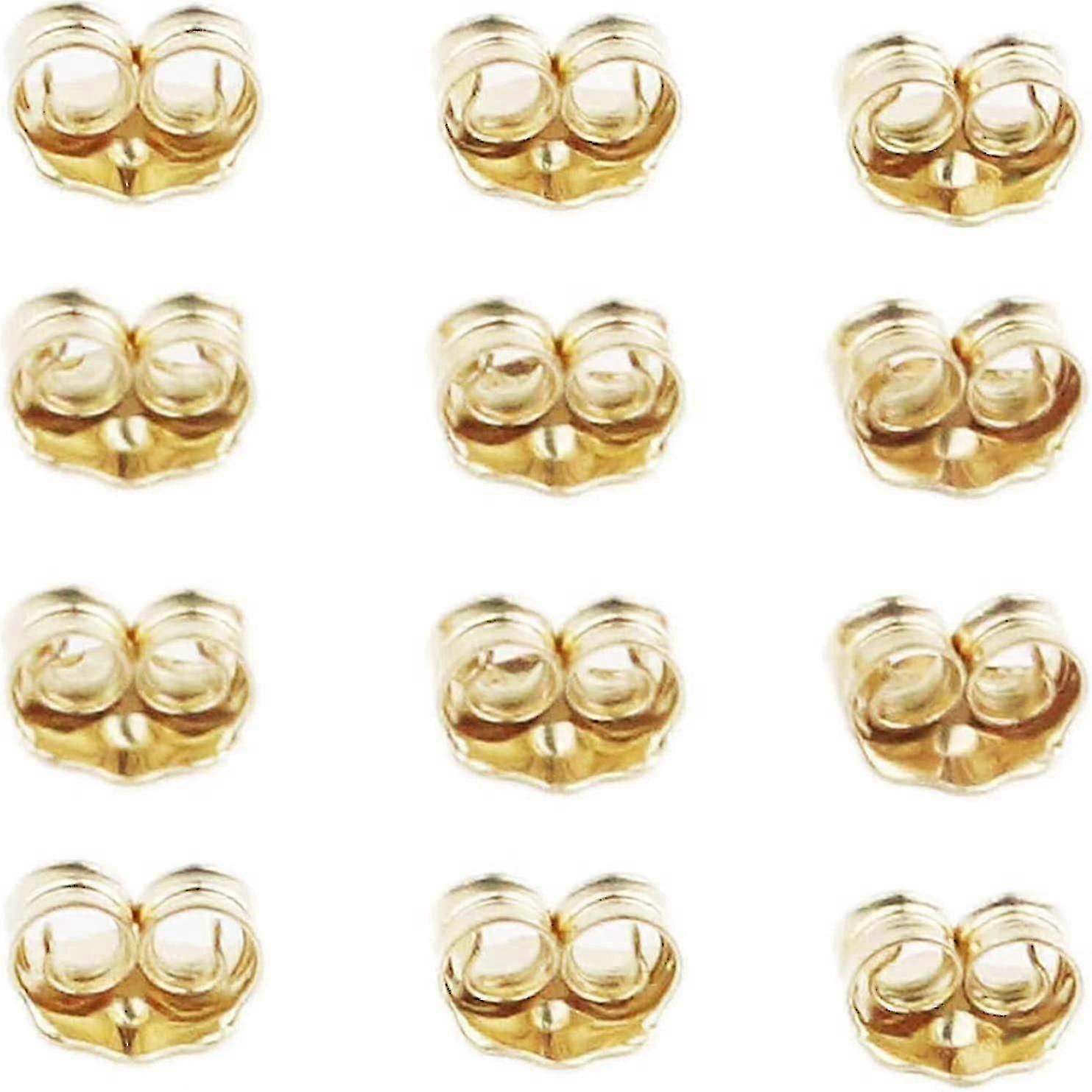 14K gold earring backs for secure jewelry locking