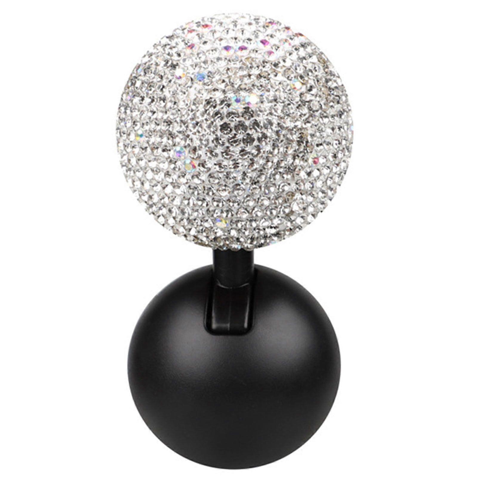 Car One-Key Start Button Cover Rhinestone Rocker Ball Style for Stylish Auto Modification, Easy to Install, Universal Fit