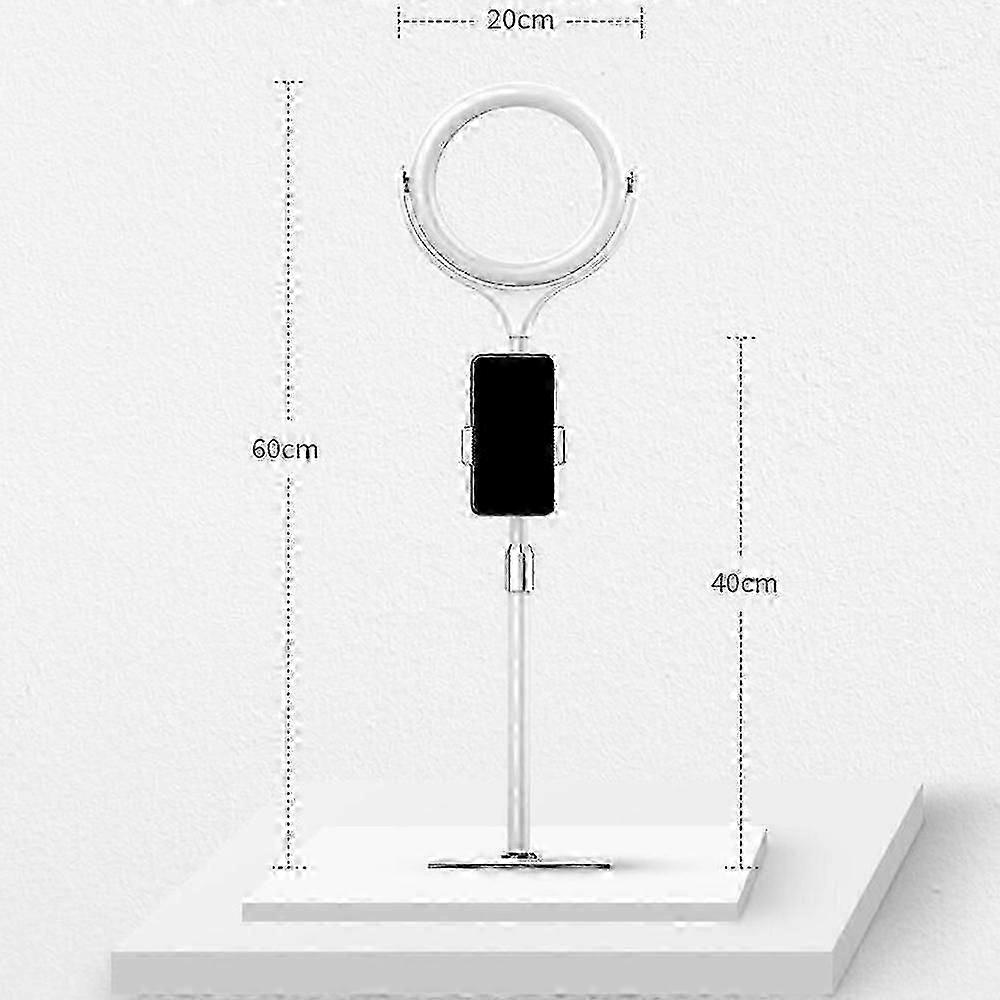 Premium Desktop Ring Light with Stand & Phone Holder - Ideal Lighting for Zoom, Streaming, and Video Recording