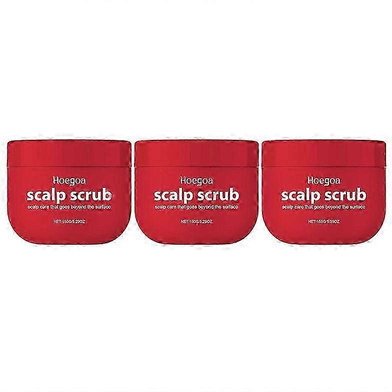 1/2/3PCS Exfoliating Scalp Scrub Shampoo with Tumeric & Avocado Oil 200ml