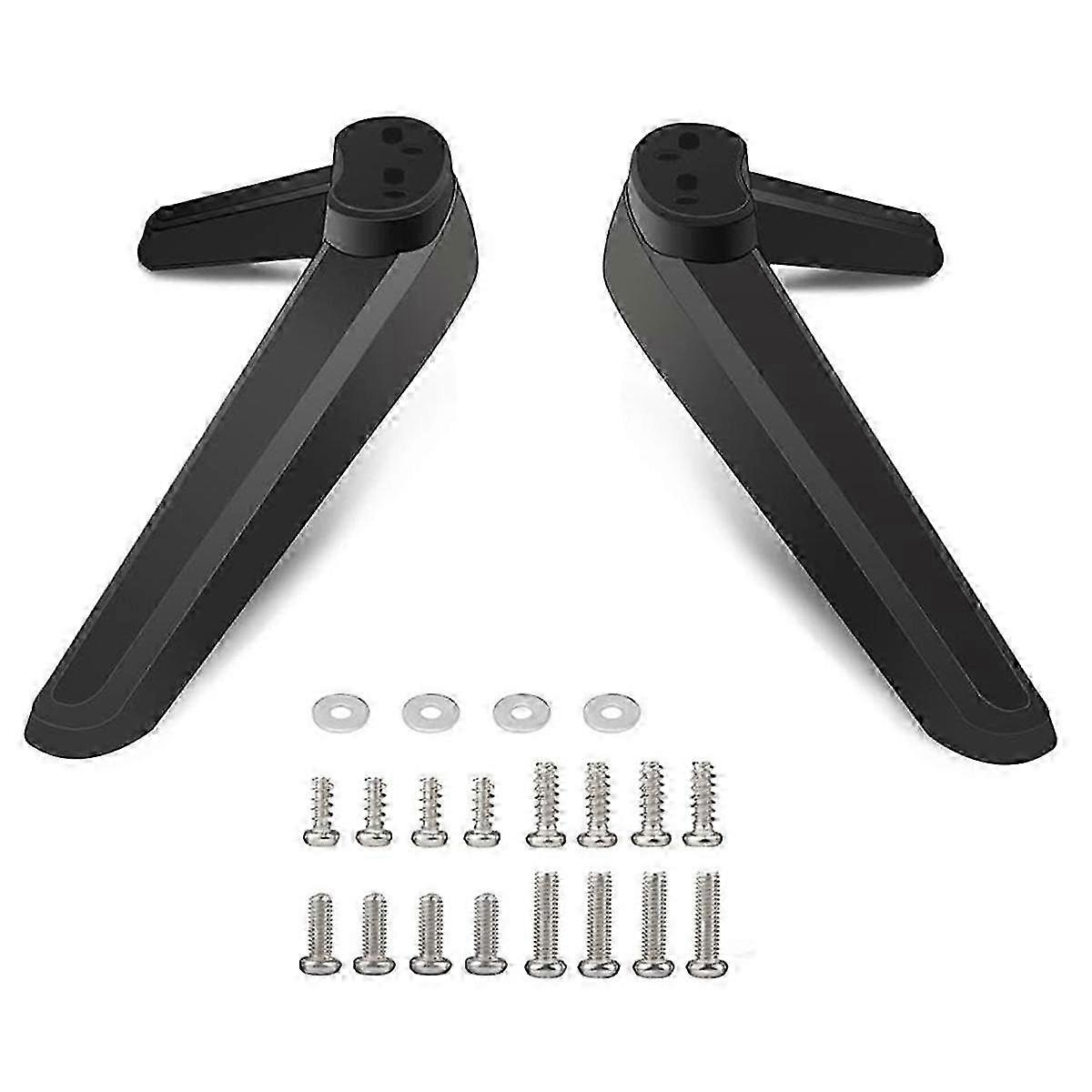 TV base stand suitable for multiple models of TVs a pair of desktop support feet