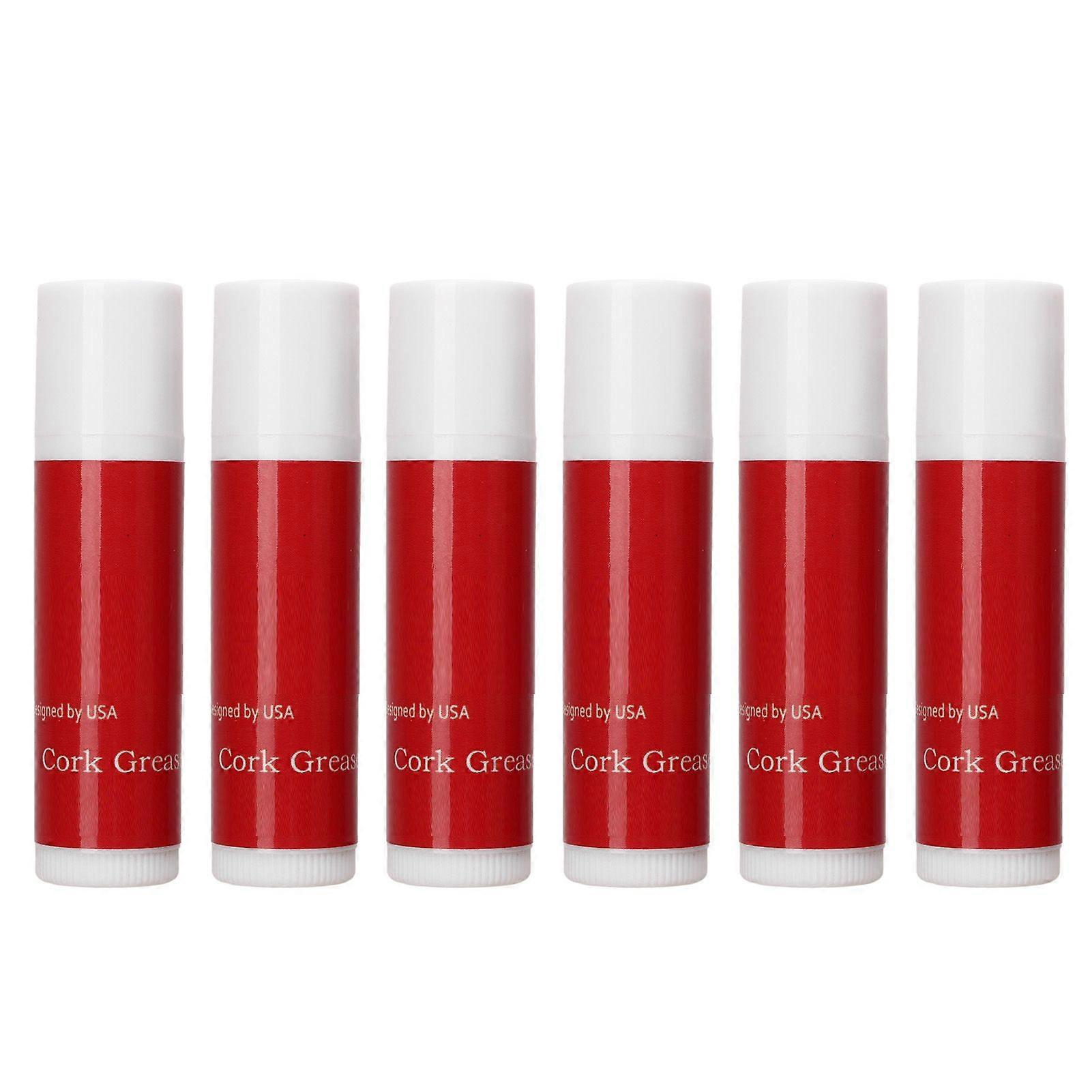 6Pcs Cork Grease Aromatic Reduce Wear Lubrication Effect Woodwind Instrument Cork Grease for Clarinet