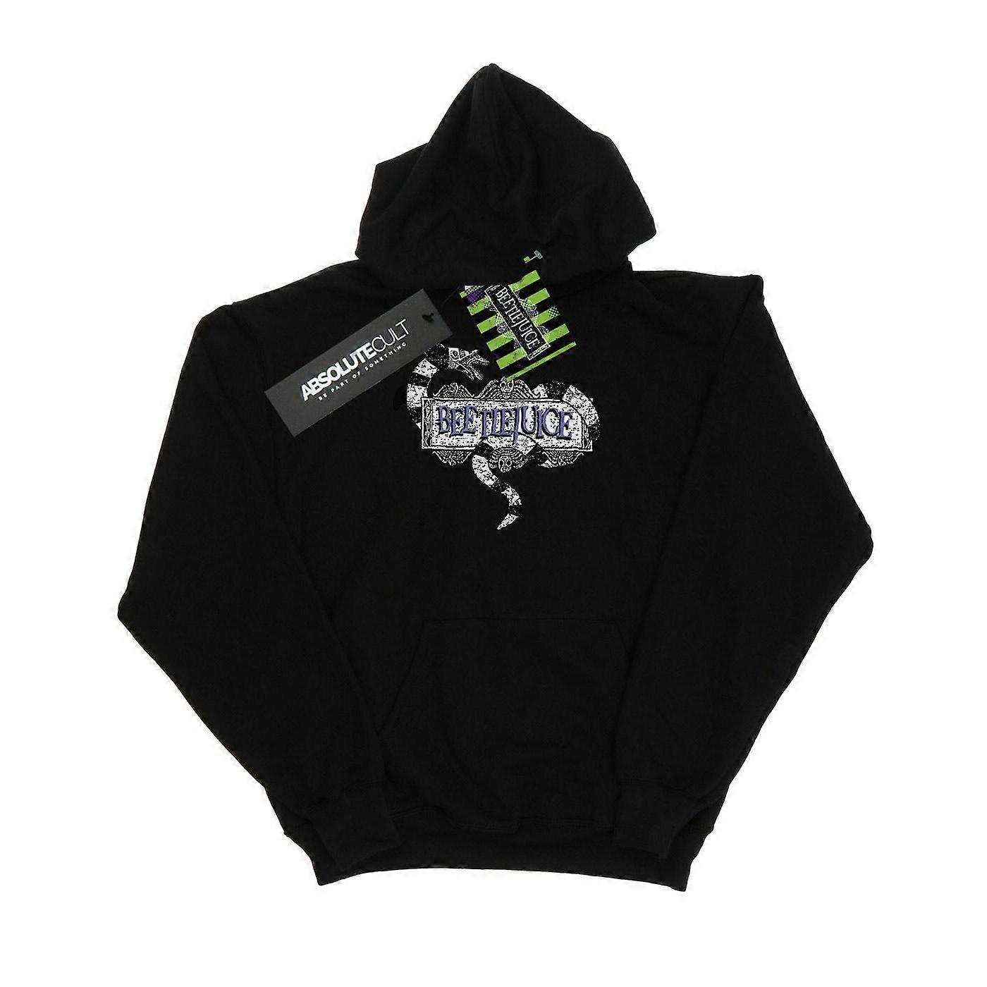 Beetlejuice Damen/Damen Sandworm Logo Kapuzenpullover