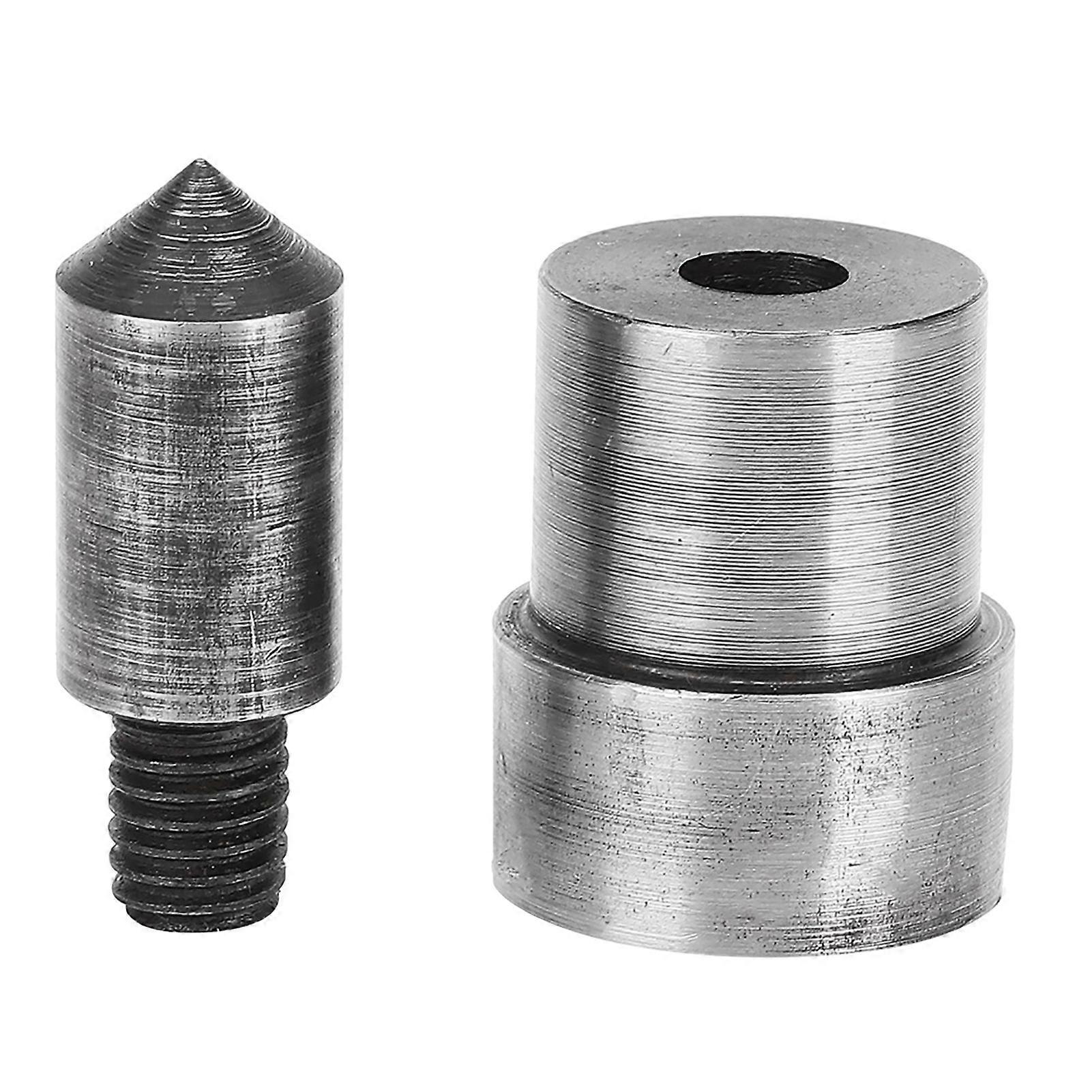 Lot de 2 moules de perforation en acier de 1,5 à 16 mm, 45#, pour trous creux, pour ceinture en cuir (1,5 mm)