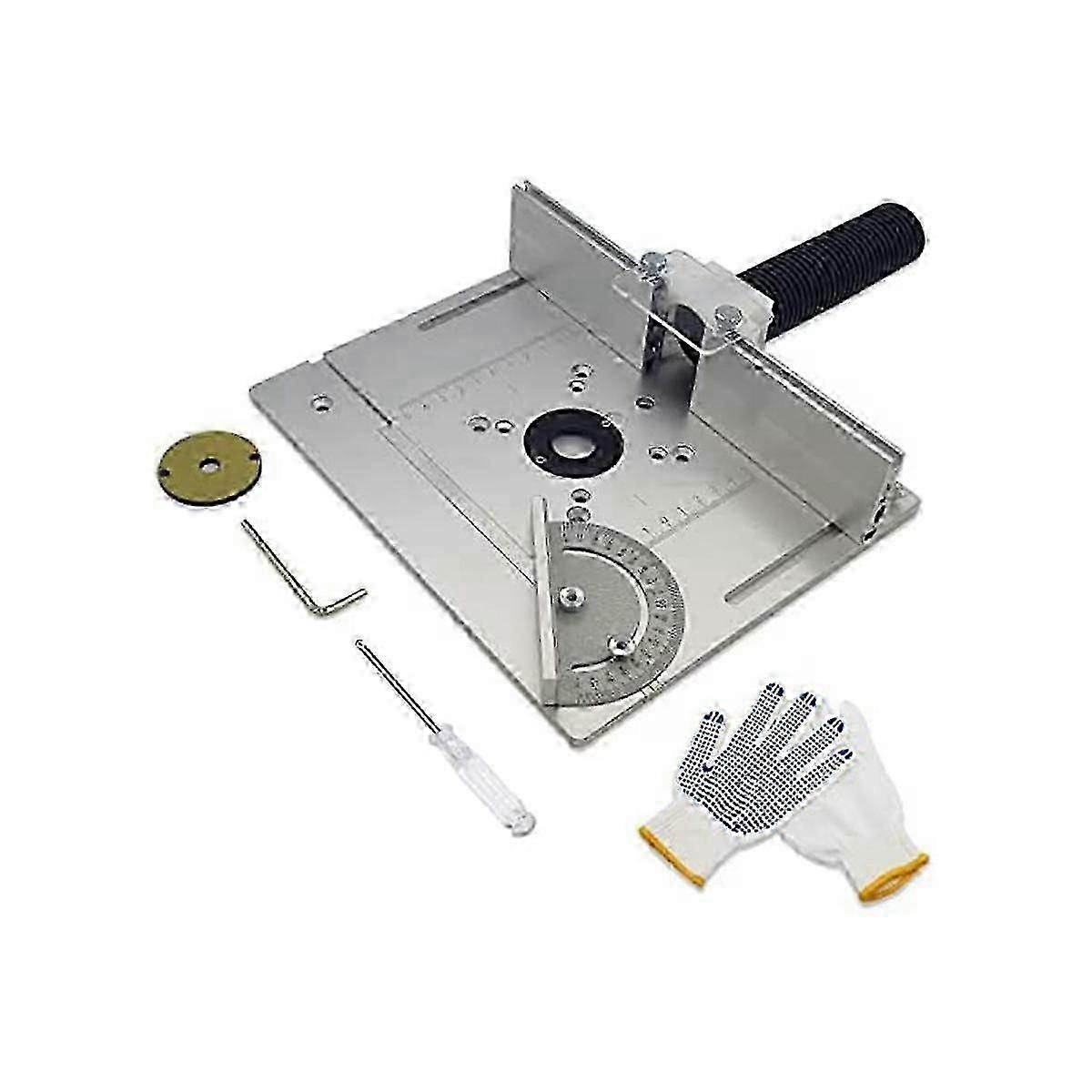 Router Table Insert Plate Aluminum Alloy Router Tables Router Fence Wood Router Plate for Woodworki